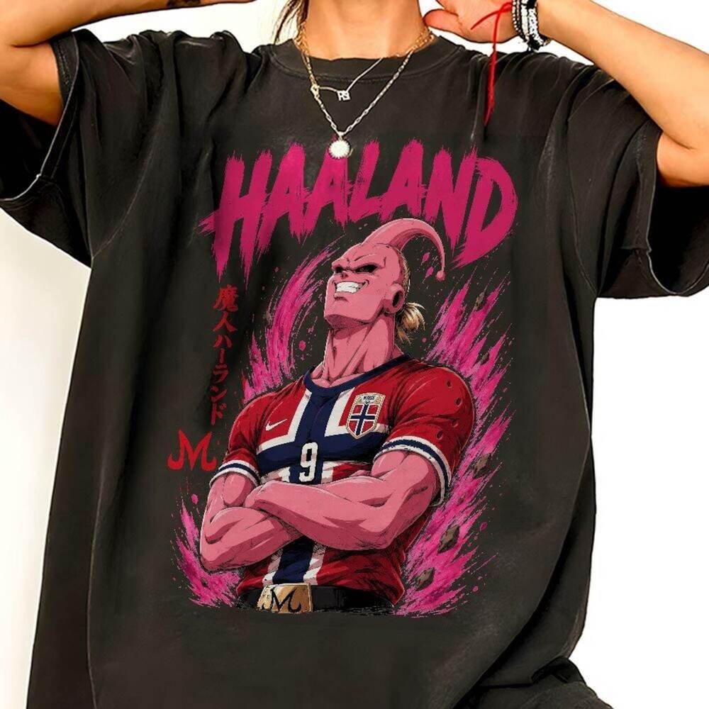 Majin Buu Haaland  Anime Soccer Shirt